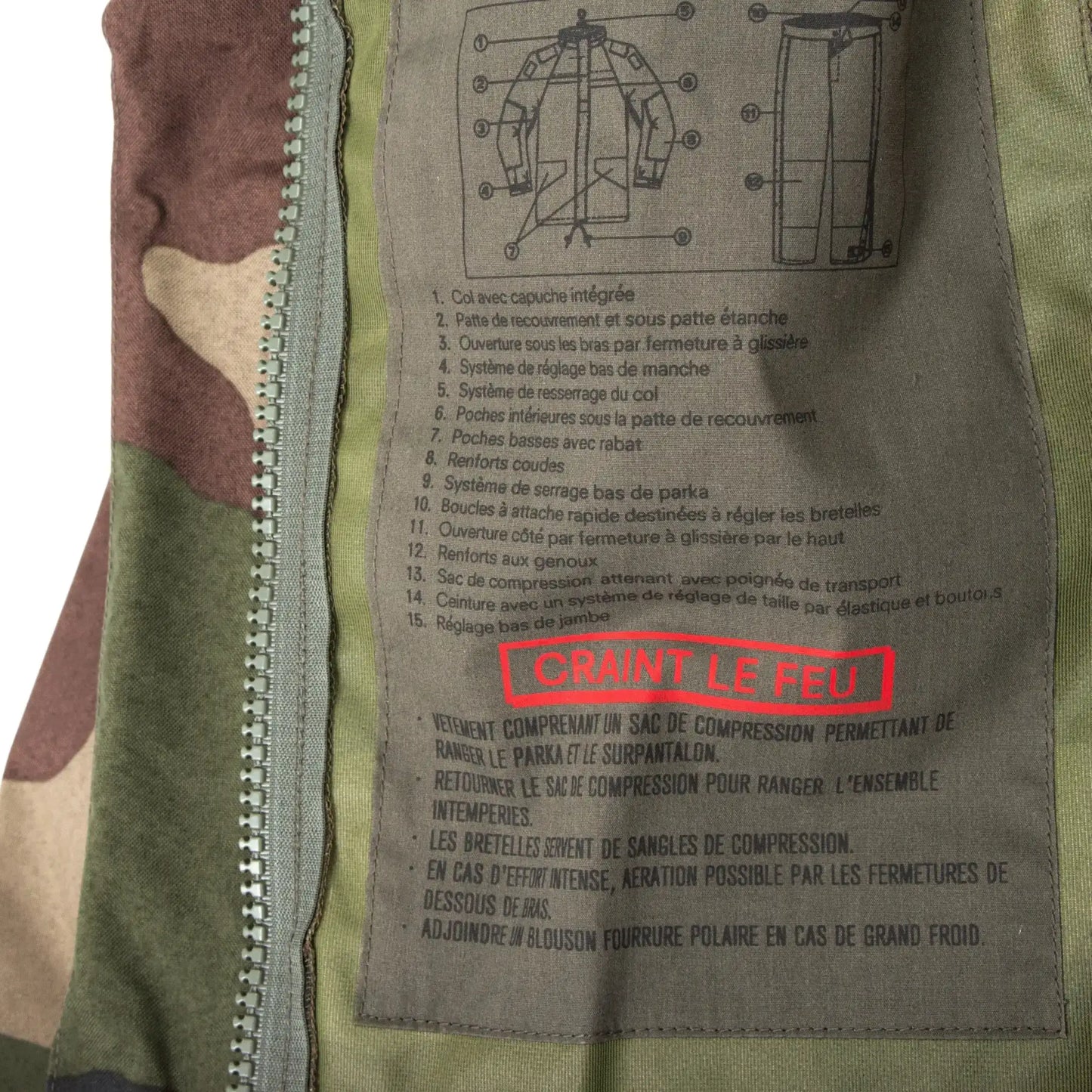 Französische Armee Französisches Fleece-Hemd CCE neuwertig - ASMC