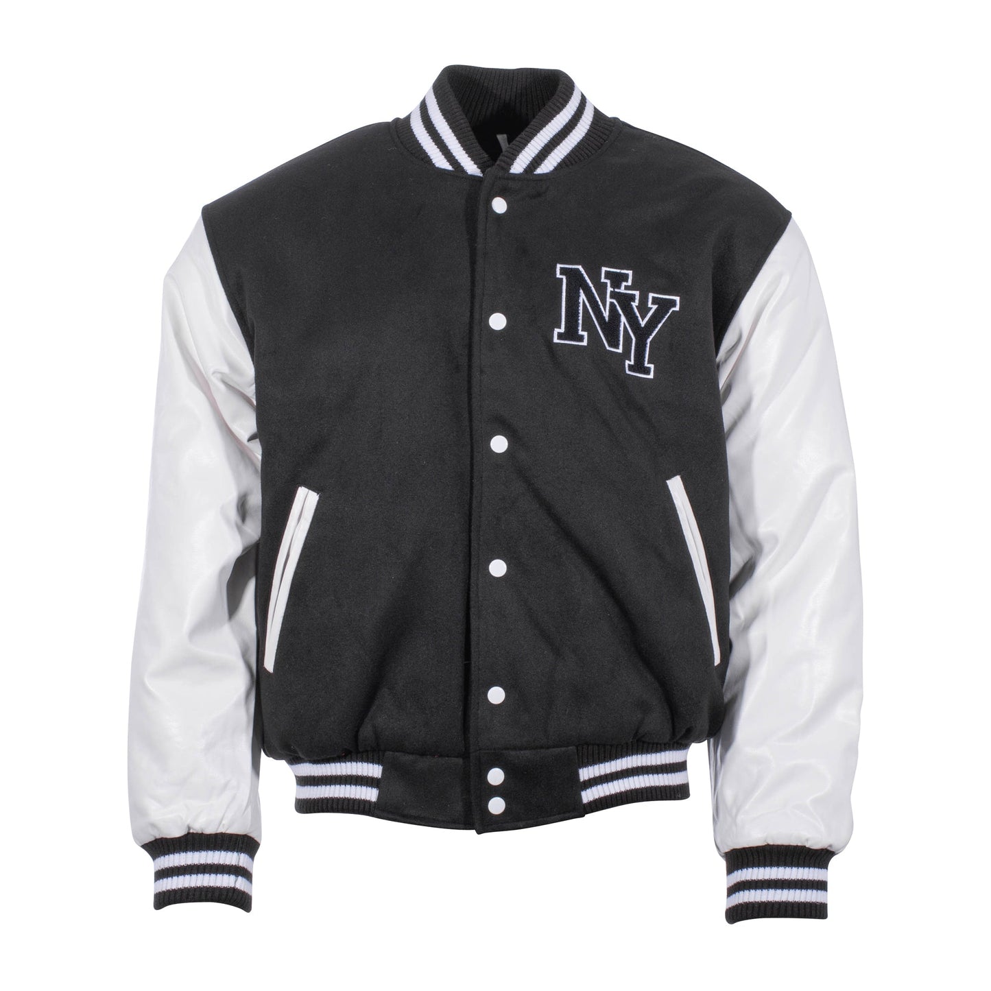 Veste de baseball NY Patch  blanc