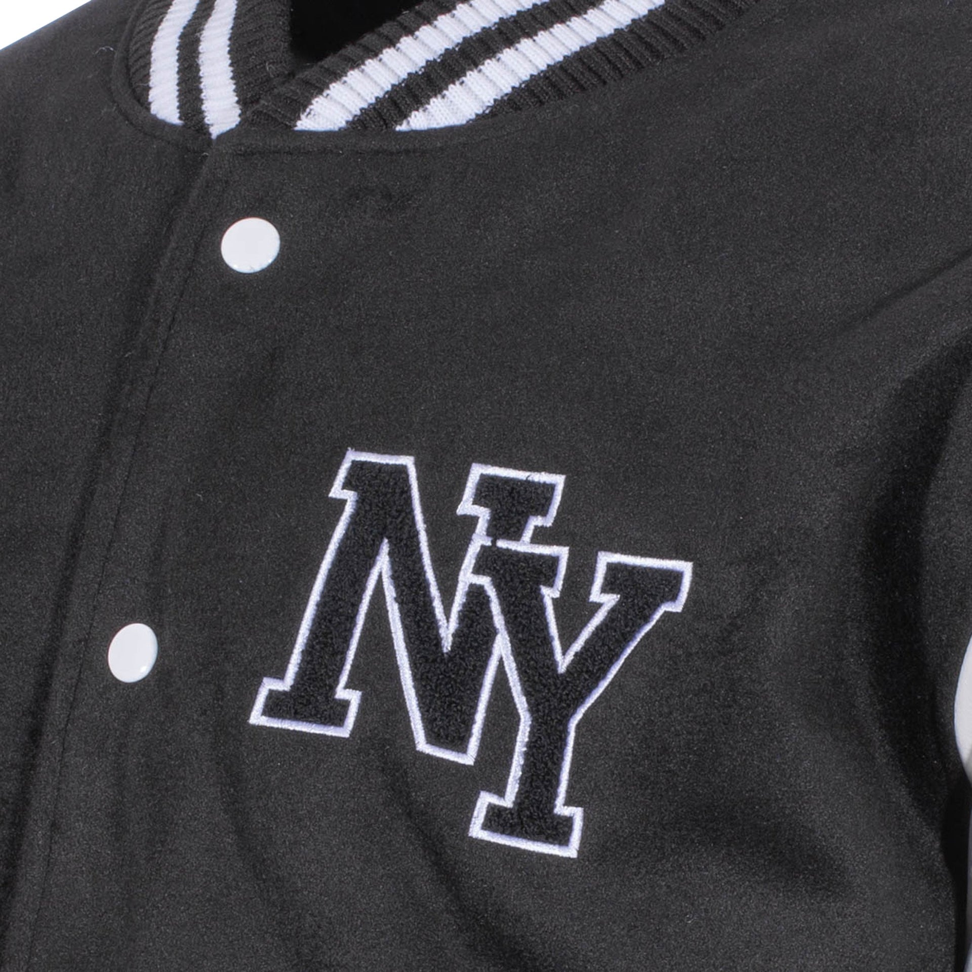 Veste de baseball NY Patch  blanc