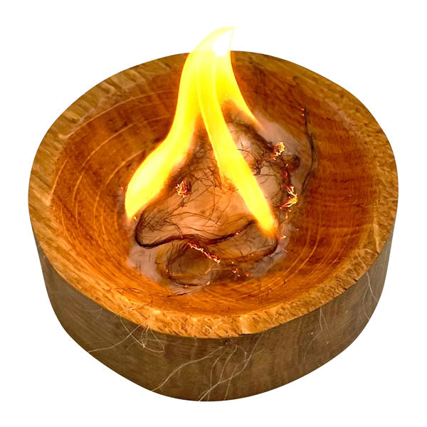 Bol allume-feu en bois de chêne