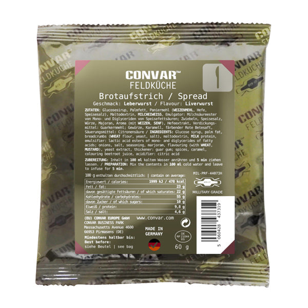 Convar Cuisine de Campagne Saucisse de foie à tartiner