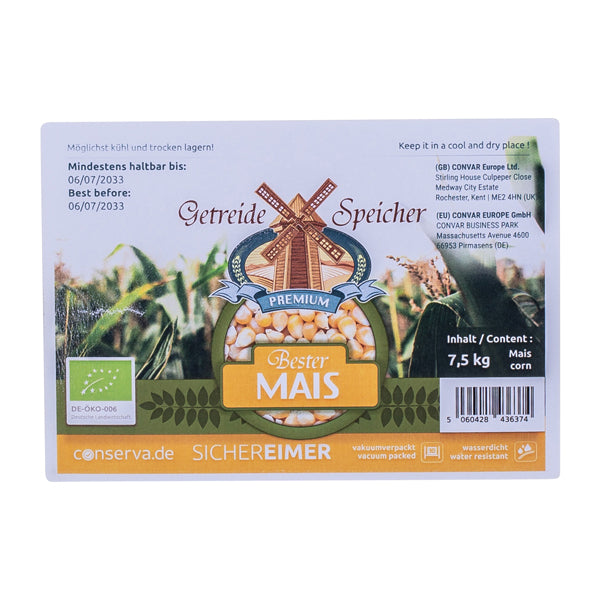 Convar Maïs biologique DE-ÖKO-006 7.5 kg