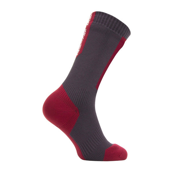 Socken Runton grau rot weiß