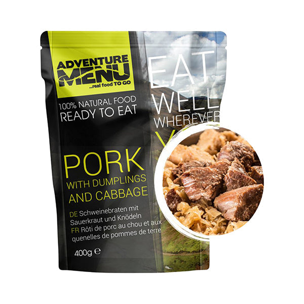 Rôti de porc au chou et aux quenelles