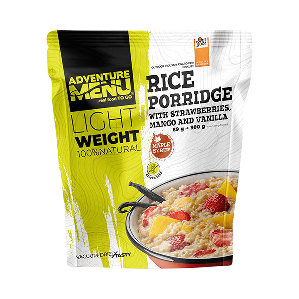 Lightweight Bouillie de riz avec fraise mangue
