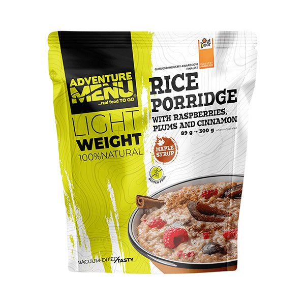 Lightweight Bouillie de riz aux prunes framboises