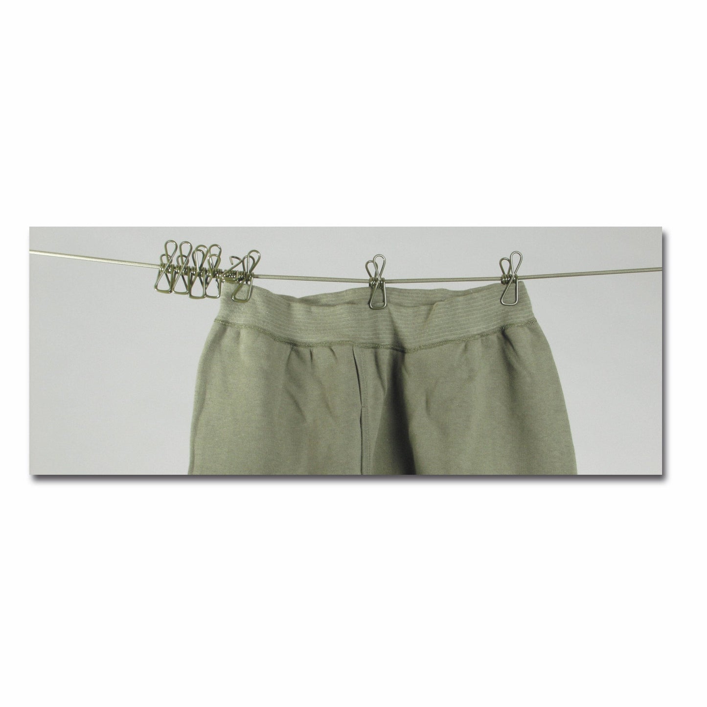 Corde à linge avec pinces