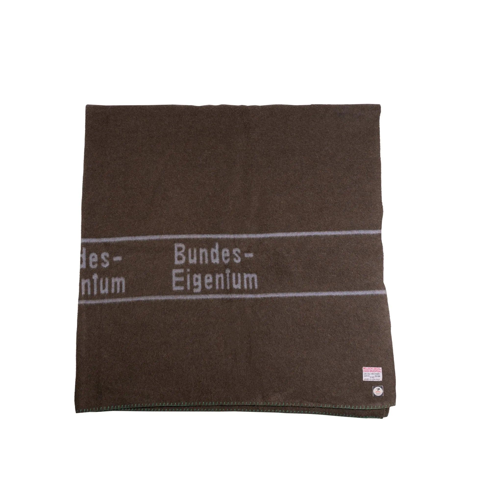 Couverture Armée Allemande Bundeswehr - Laine, 220x130cm, Marron, MFH