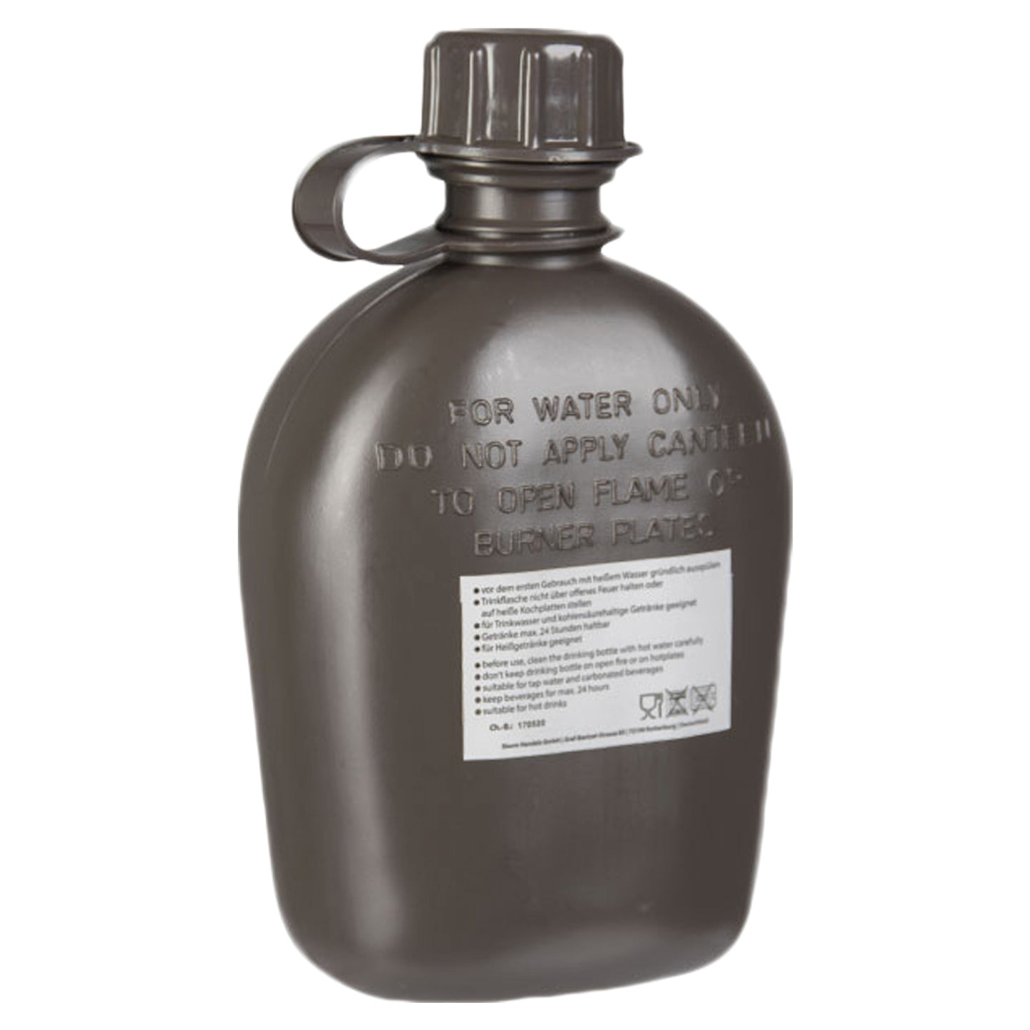 Gourde 1 qt. Import avec housse