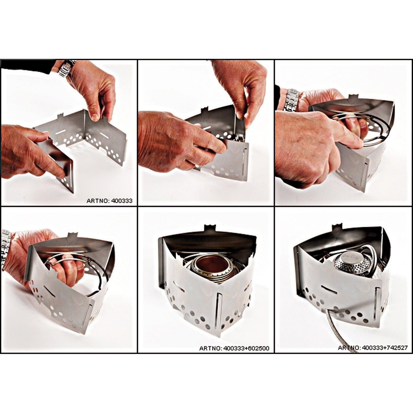 Pare-vent Triangle pour réchauds