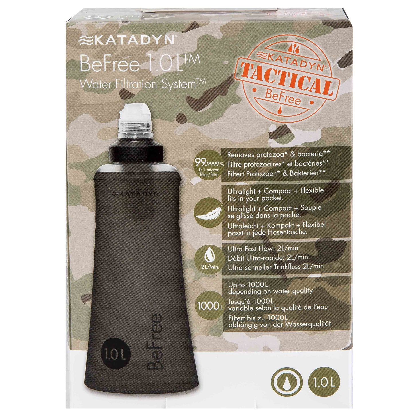 Système de filtration BeFree Tactical 1.0 L