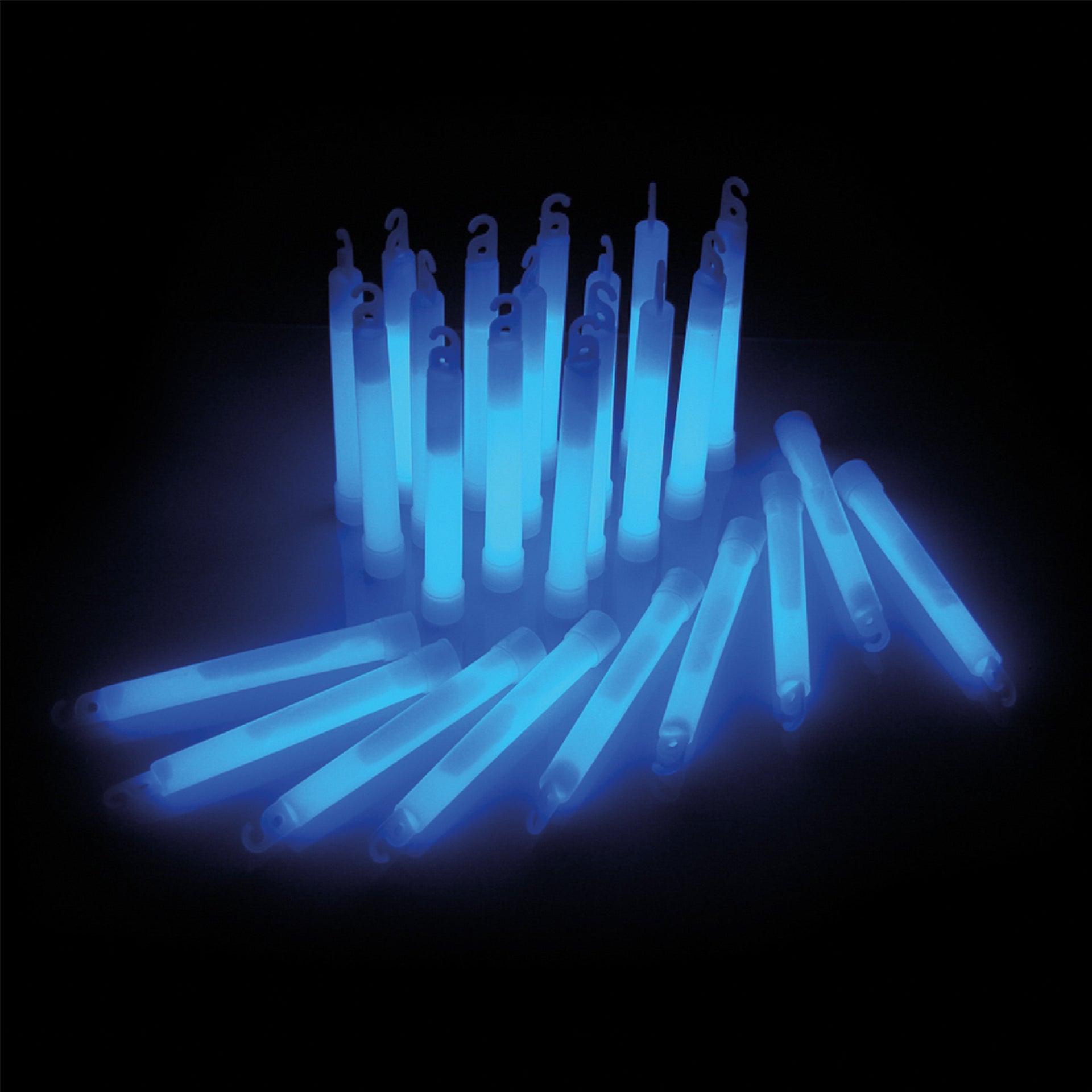 Bâtons lumineux Power bleu lot de 25