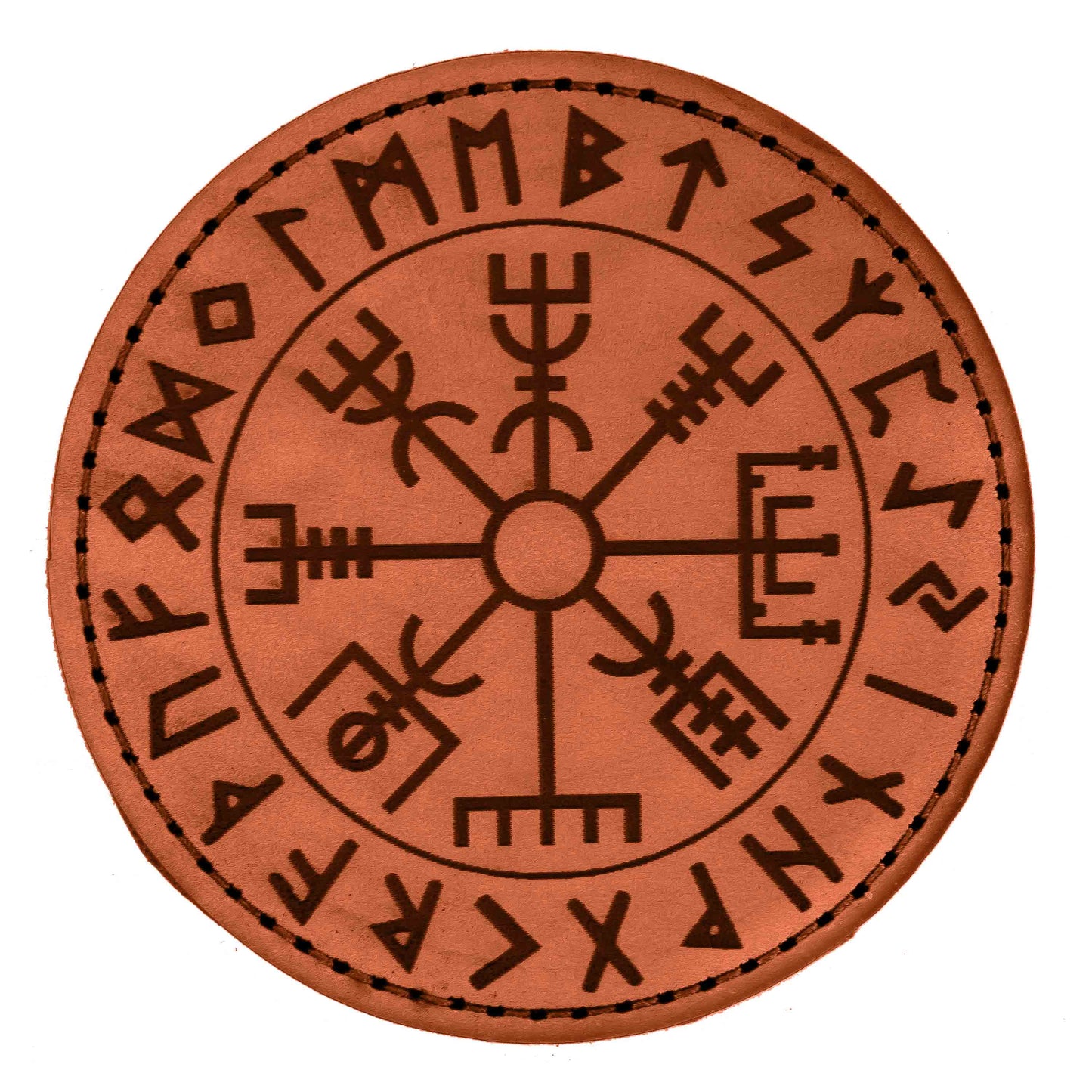 Patch en cuir Vegvísir