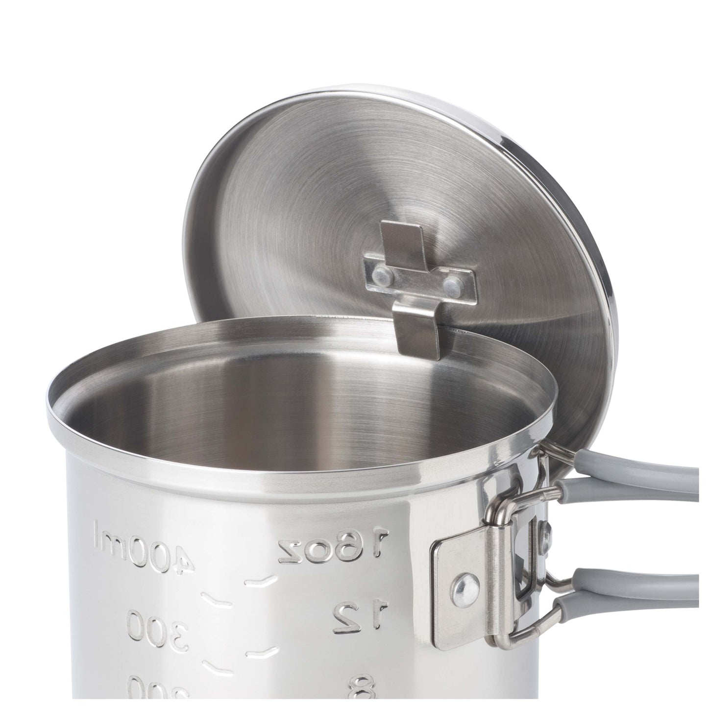 Set de cuisson combustible solide acier inoxydable 585 ml