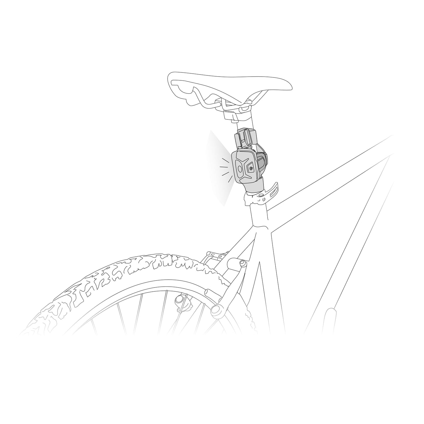 Adaptateur de vélo pour lampe frontale Bike Adapt