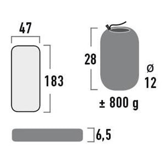 Matelas Trekking Texas dark grey
