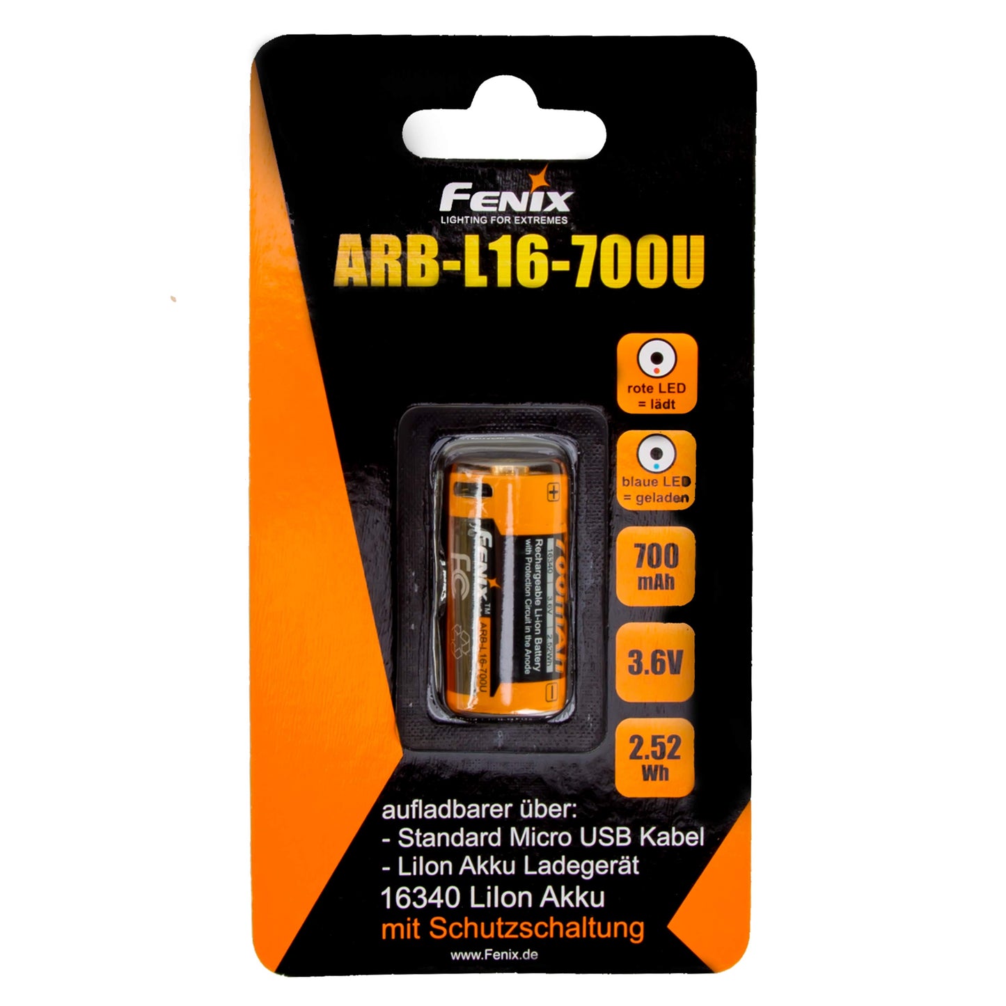 Batterie Li-ion 16340 ARB-L16-70