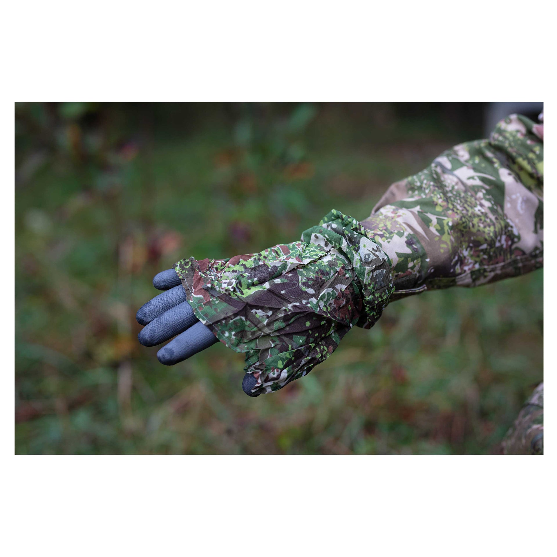 Camouflage Couvre-mains Hand Camo con green