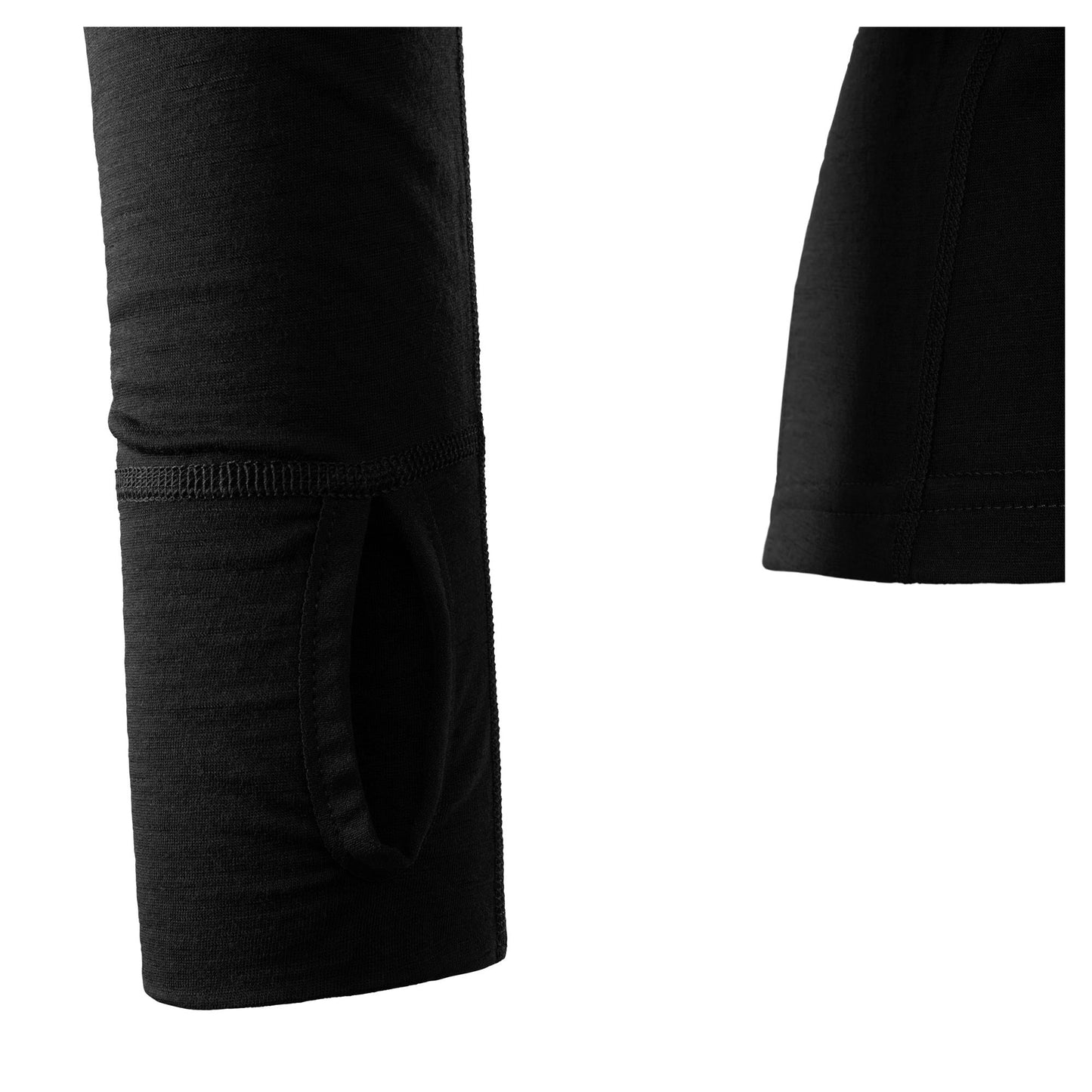 Pull LightWool Zip Shirt jet black