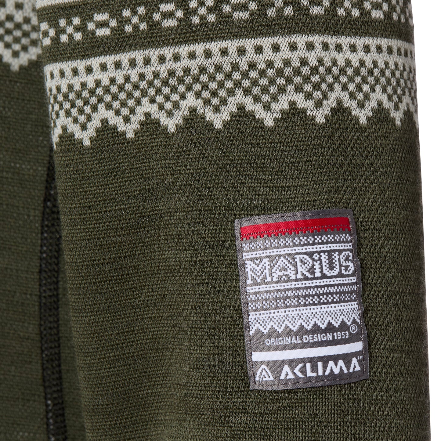 Pull DesignWool Marius Mock Neck Zip nordmarka Femmes