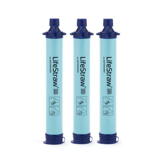 Filtre à eau personnel paille filtrante lot de 3 bleu