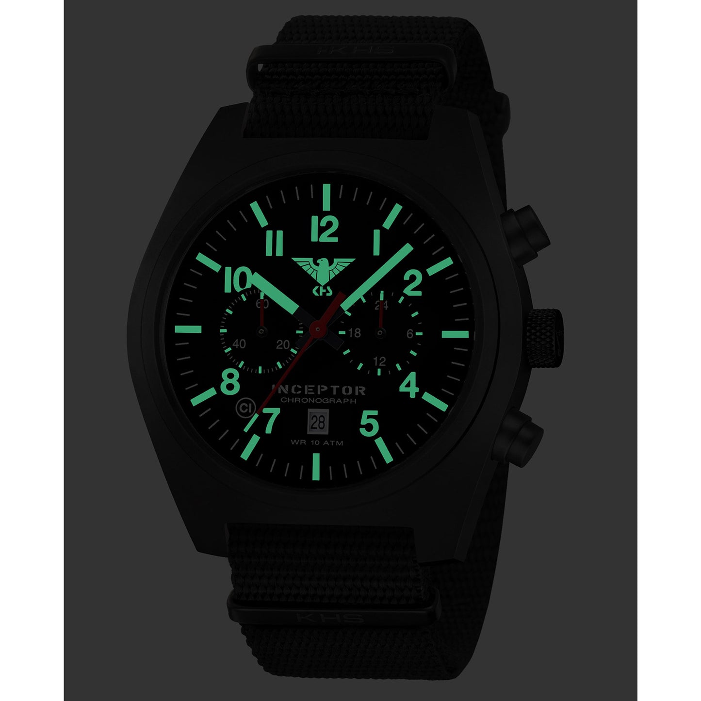 Montre Inceptor Black Steel Chronograph bracelet O