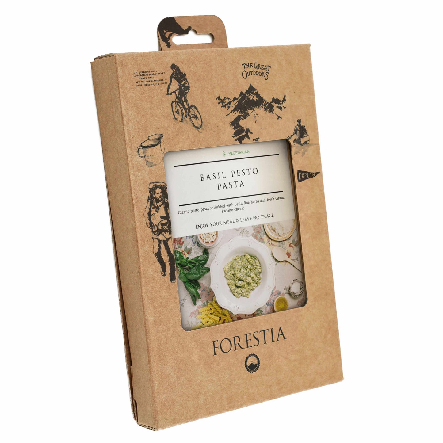 Pâtes au pesto et basilic