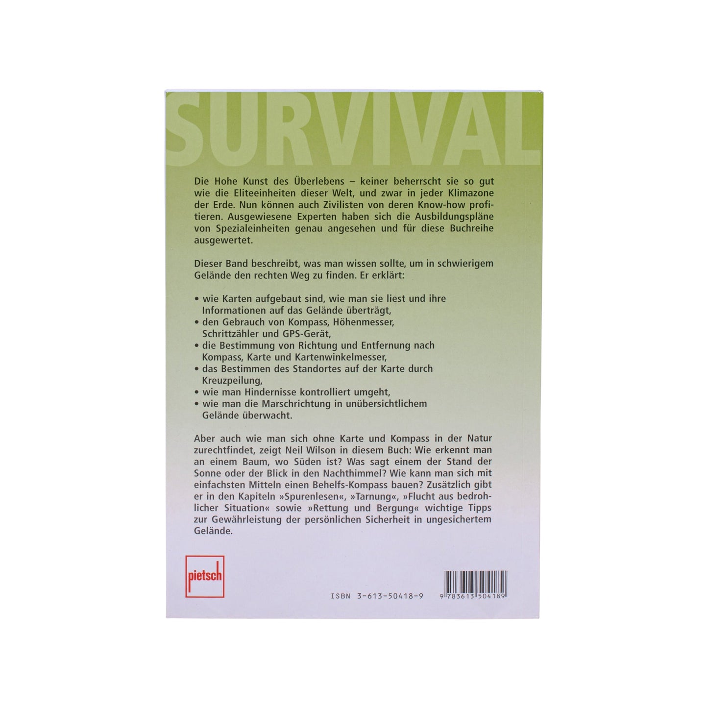 Livre Sicherheit, Orientierung, Routenplanung