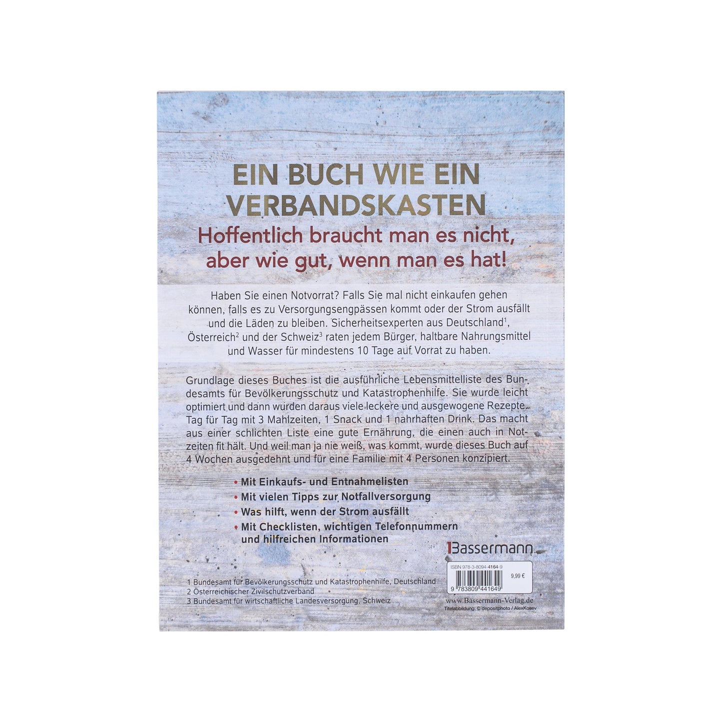 Livre Das Kochbuch für Notfall und Krise