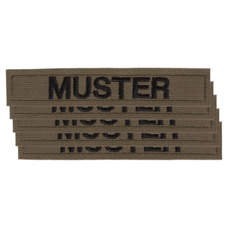 Bandes patronymiques lot de 5 olive noir