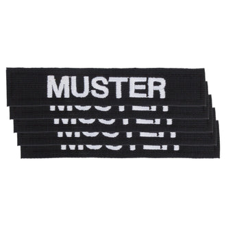 Bandes patronymiques lot de 5 noir blanc