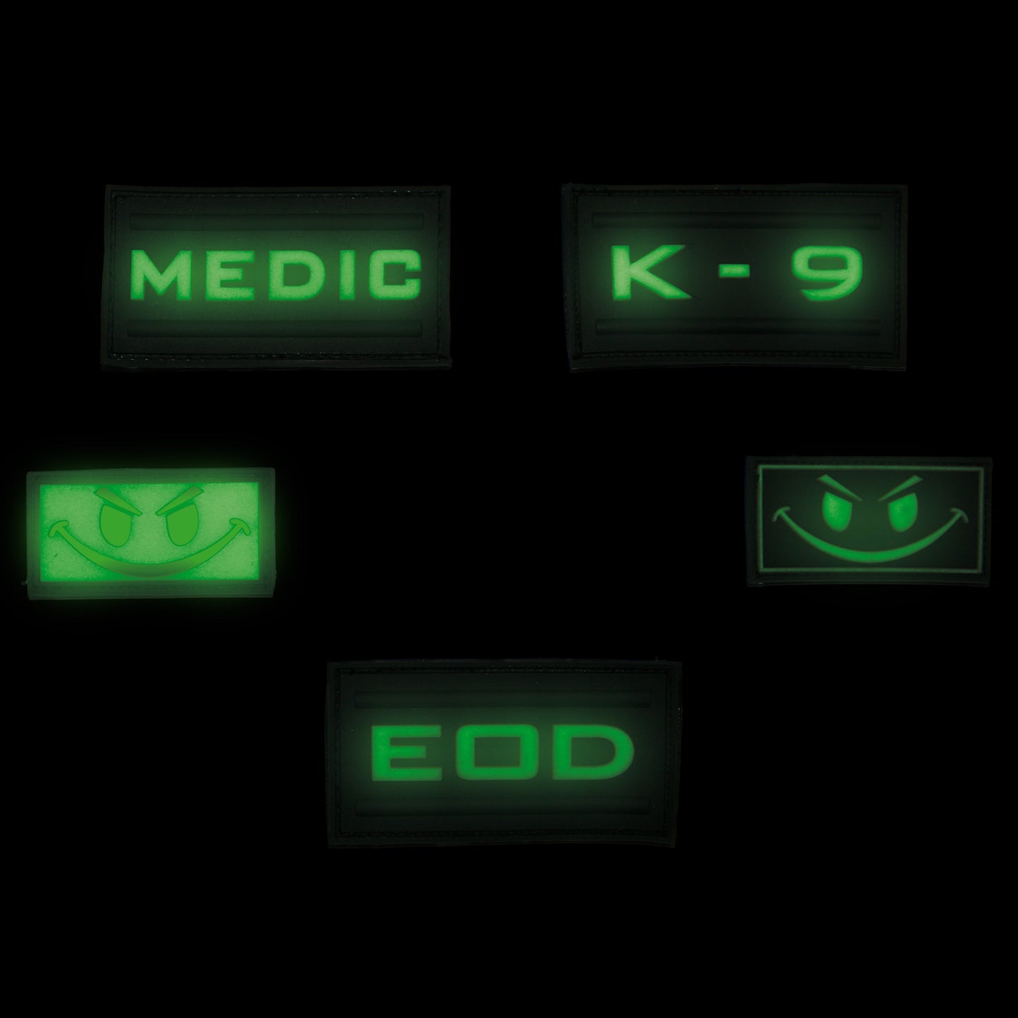 Patch 3D Evil Smiley luminescent inverse