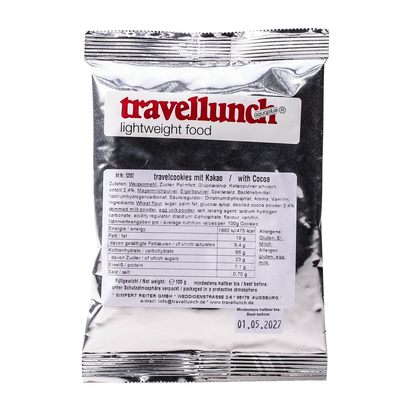 Travelcookies arôme cacao