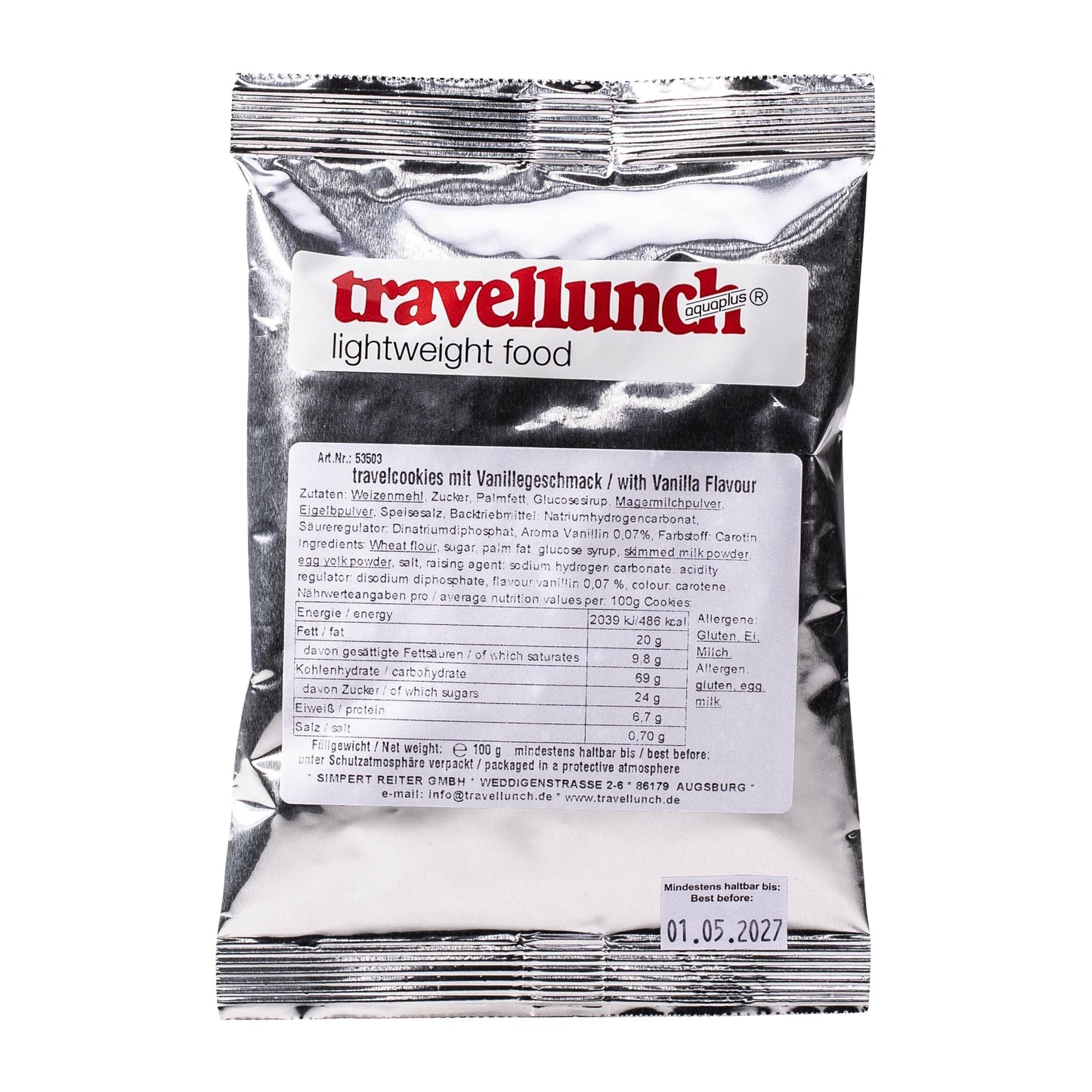 Travelcookies arôme vanille