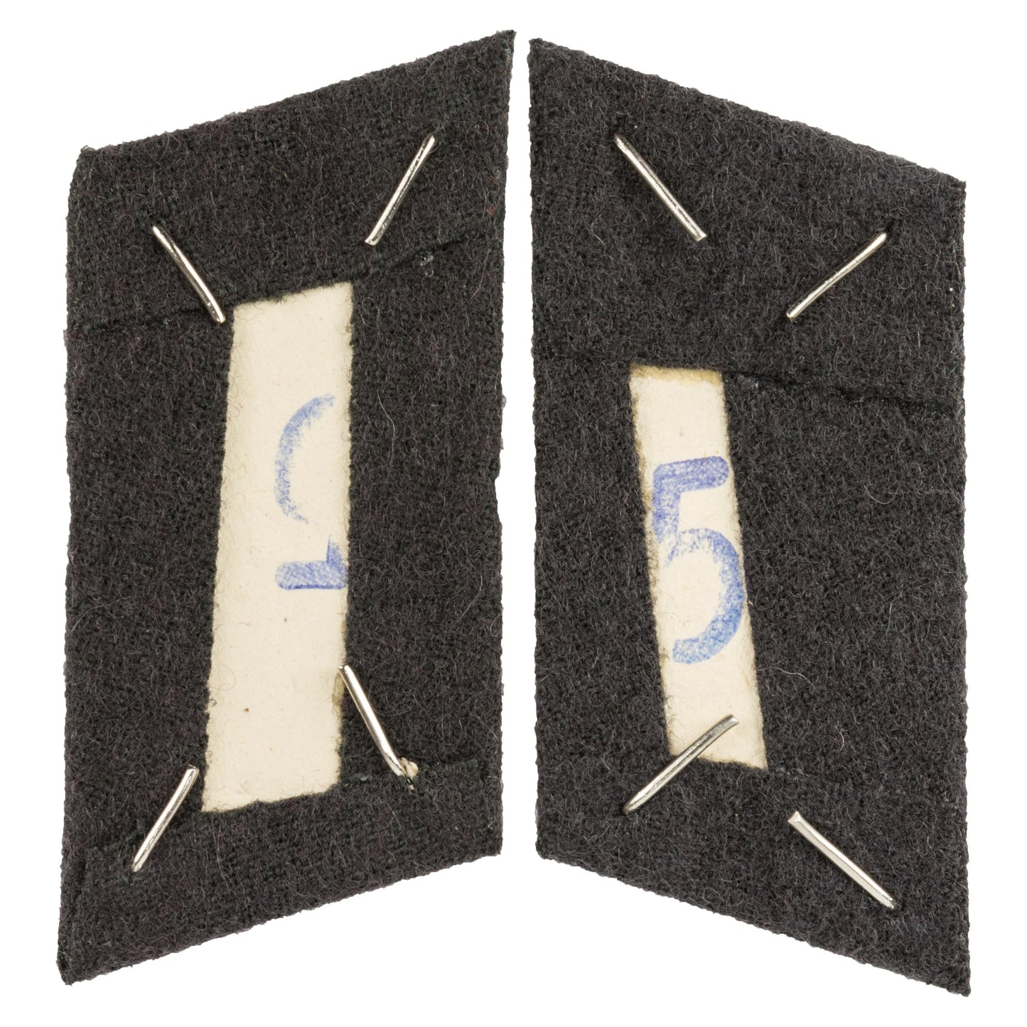 Pattes de col LaSK Offizier blanc