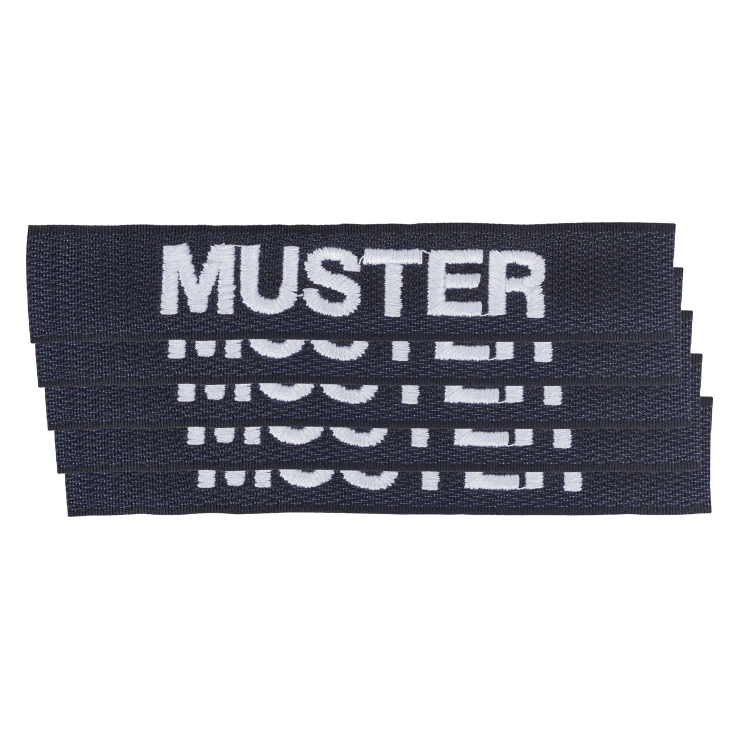 Bande patronymique lot de 5 simple bleu blanc