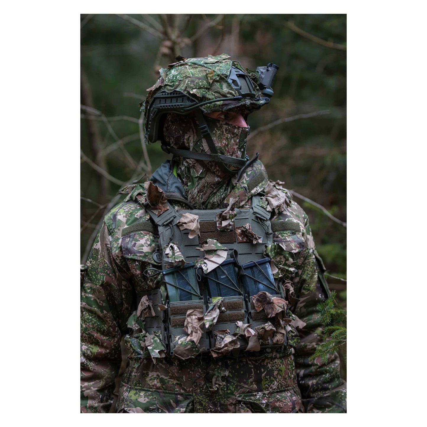 Accessoire de 12 feuilles oak green