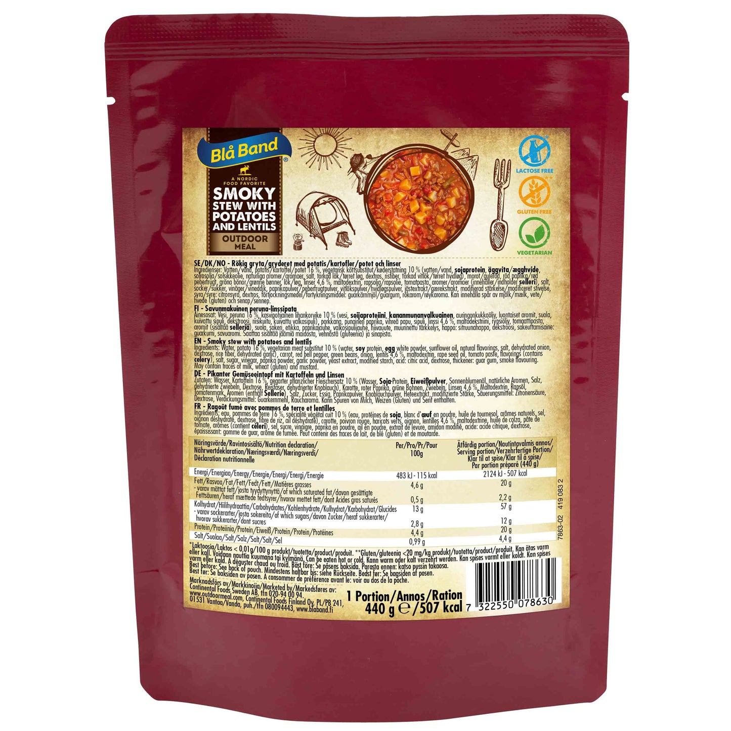 Casserole aux lentilles et pommes de terre