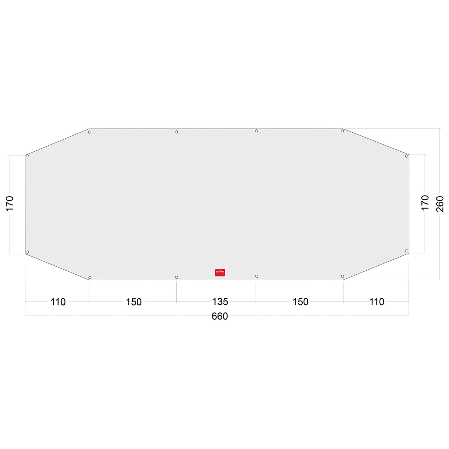 Tapis de sol Floor Sheet PE Family Trek blanc