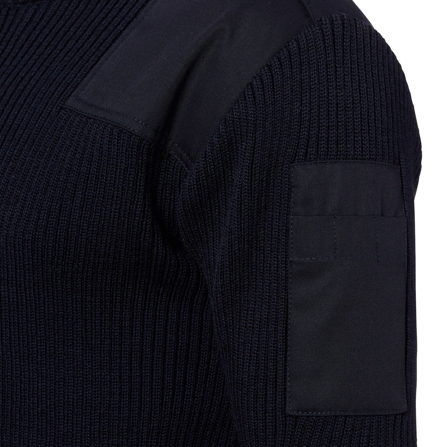 Pull marine côtelé bleu marine