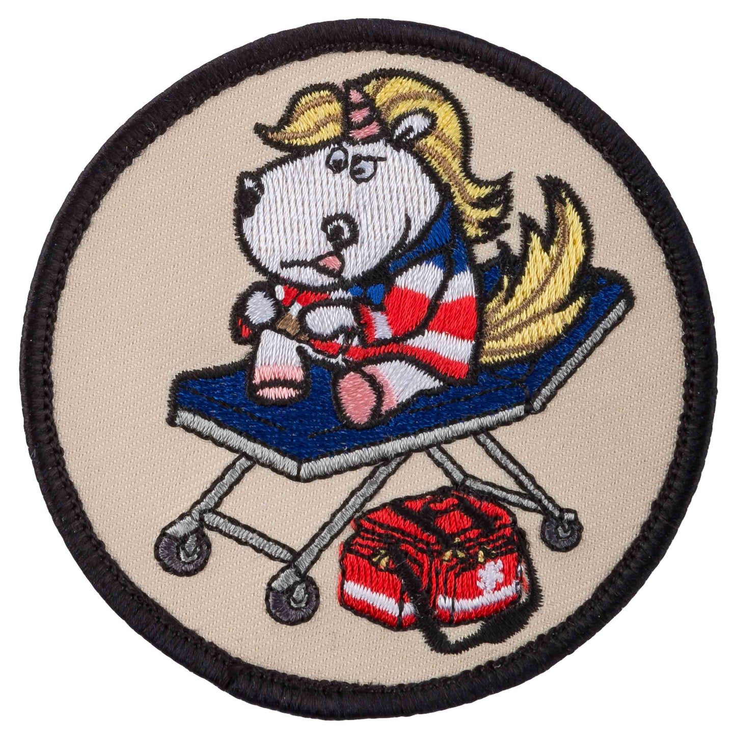 Café-Viereck Patch Licorne ambulancière