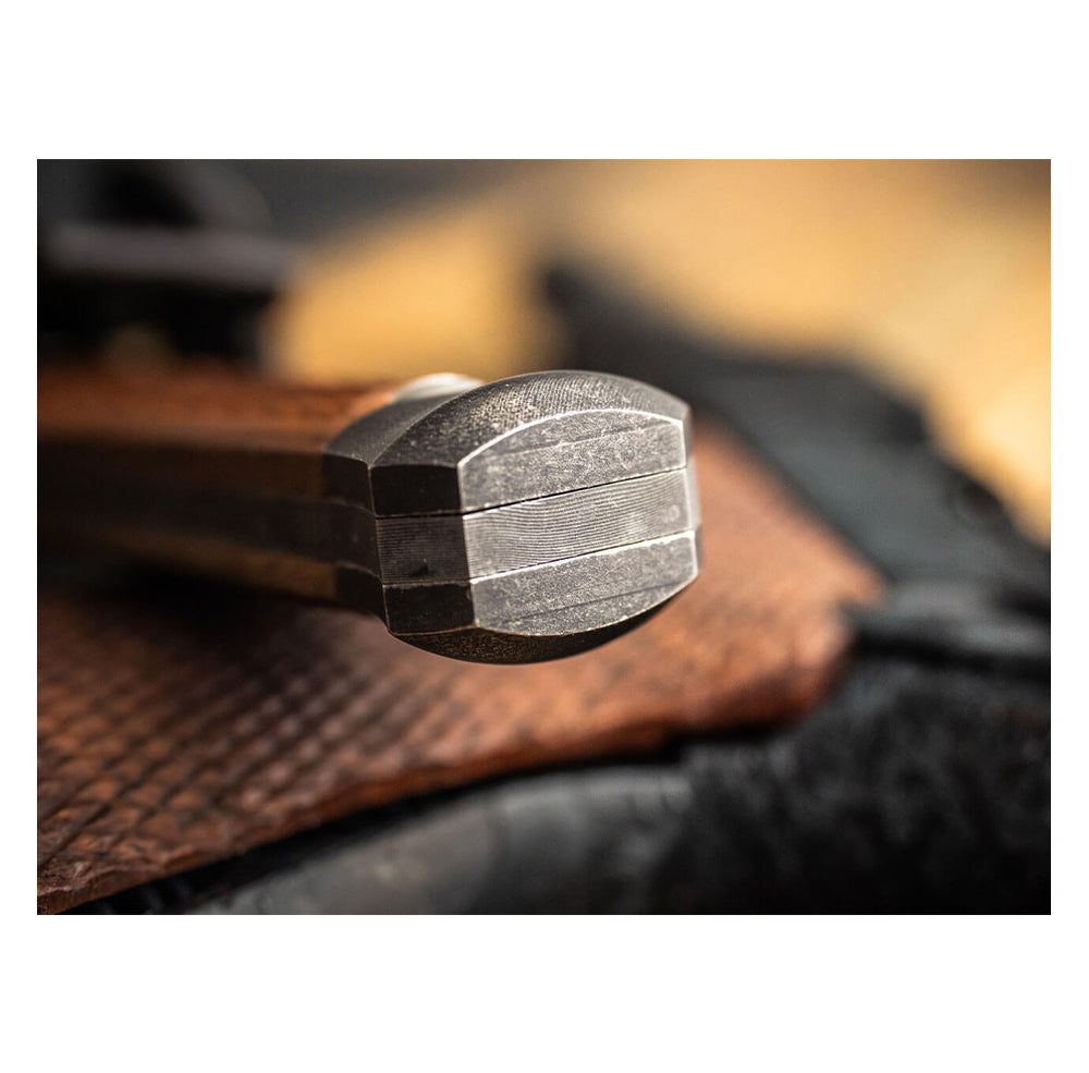 Couteau P08 Damast brun