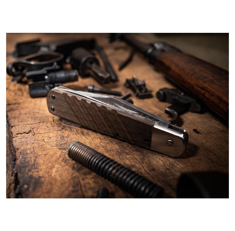 Böker Taschenmesser 98k Damast braun