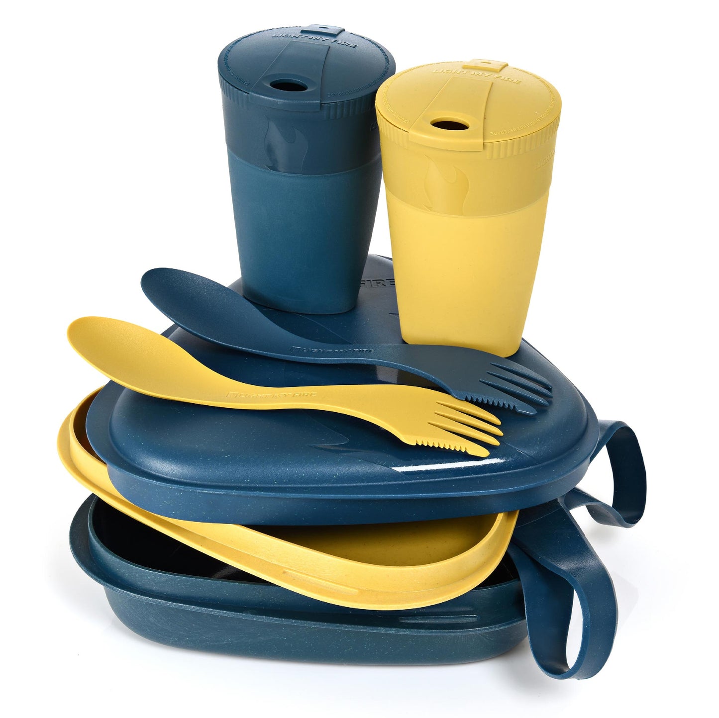 Vaisselle Pack'n Eat Kit sandygreen dustypin