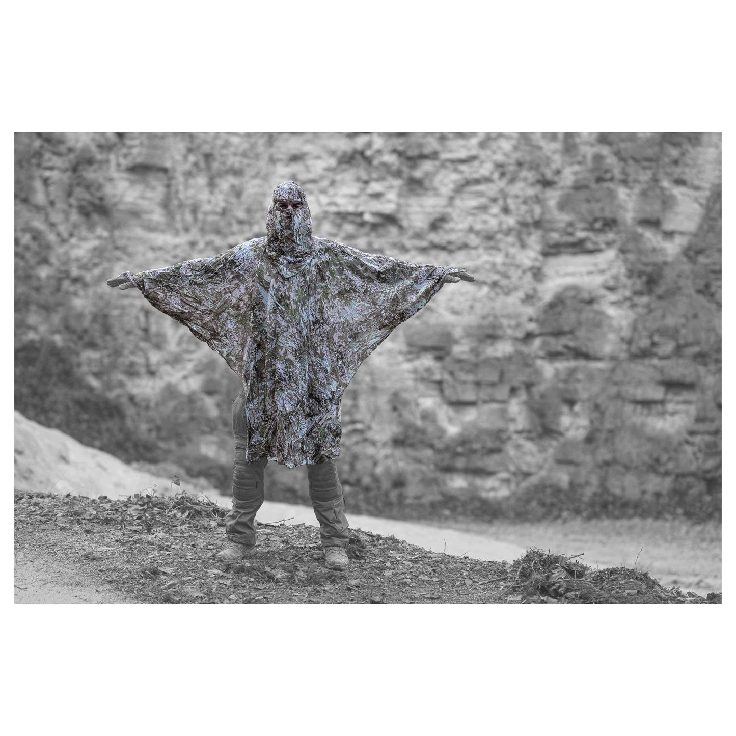 Accessoire Compact Poncho con green