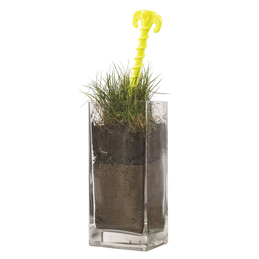 Piquet plastique à visser 25 cm lot de 6 luminous green