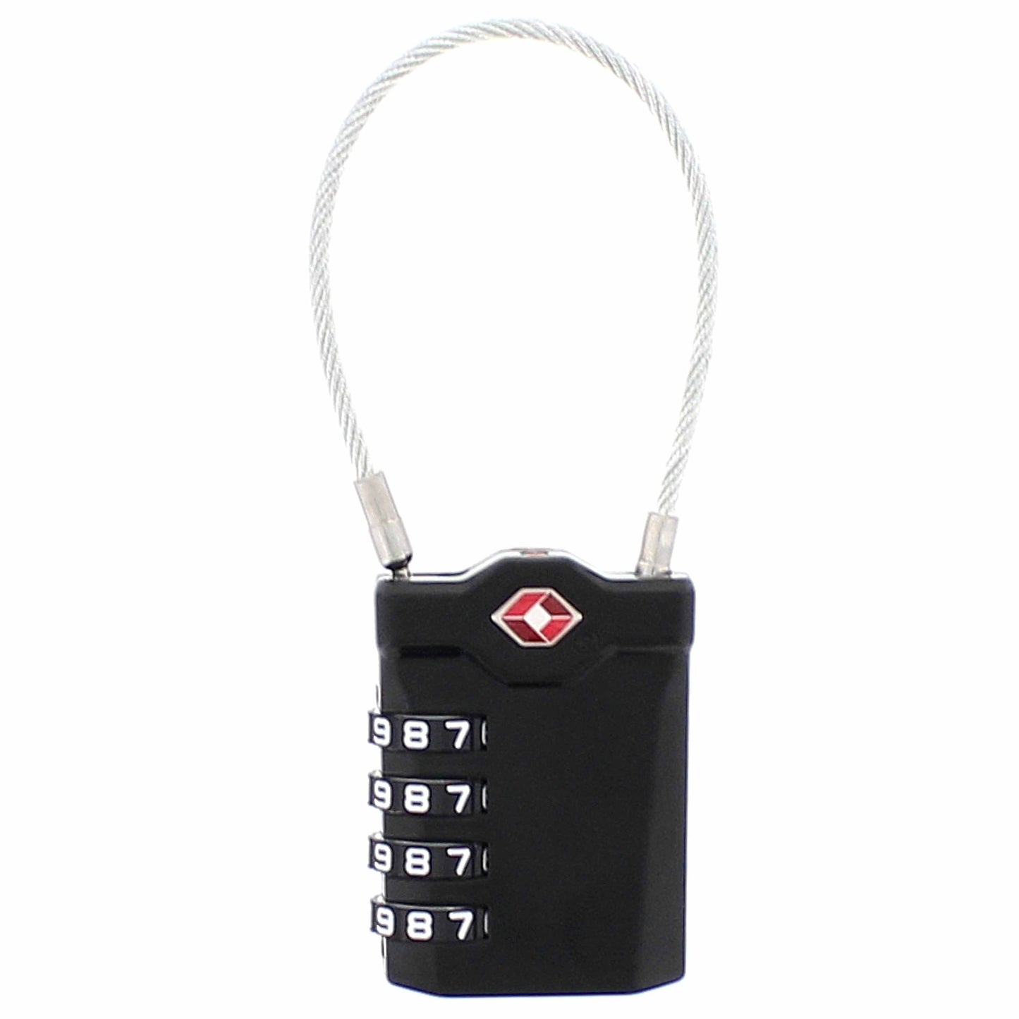 Cadenas  câble en acier code à 4 chiffres
