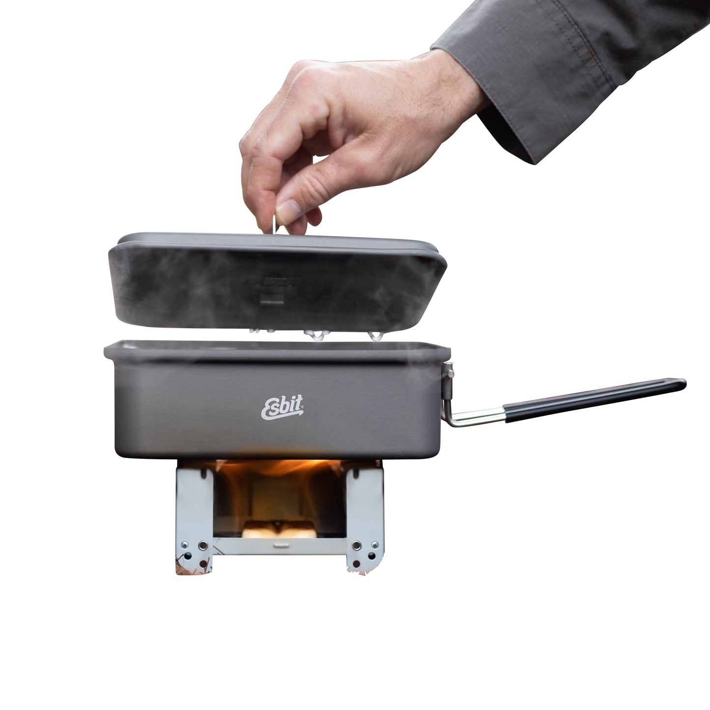 Casserole Outdoor Aluminium recgulaire 1.2 L anthracite