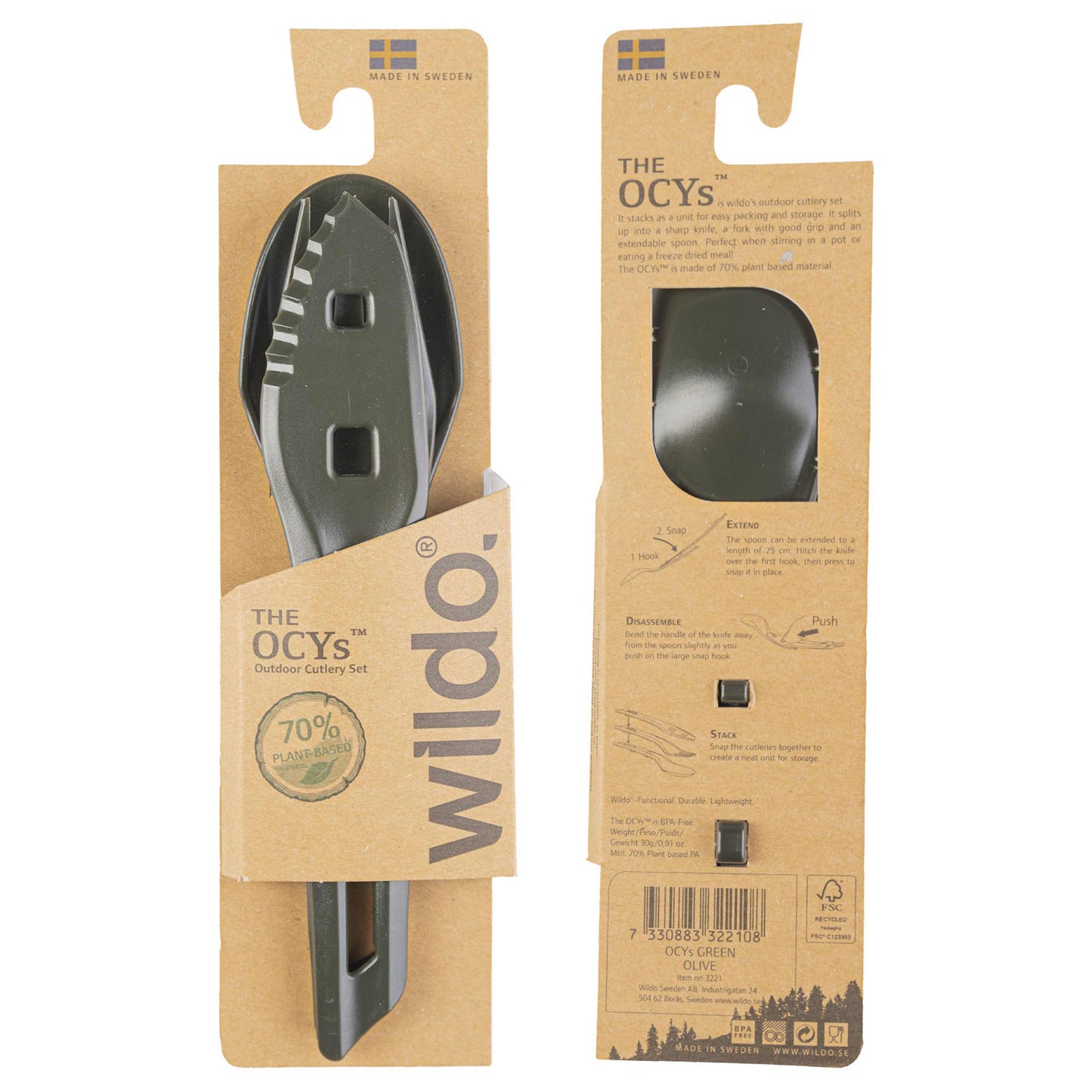 Kit cou The OCYS Outdoor Cutlery Set