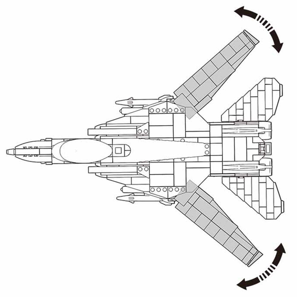 Jeu de construction Avion de combat M38-B0755